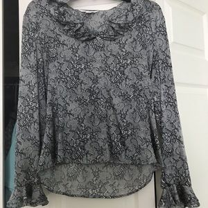 St. John Silk Ruffle Blouse